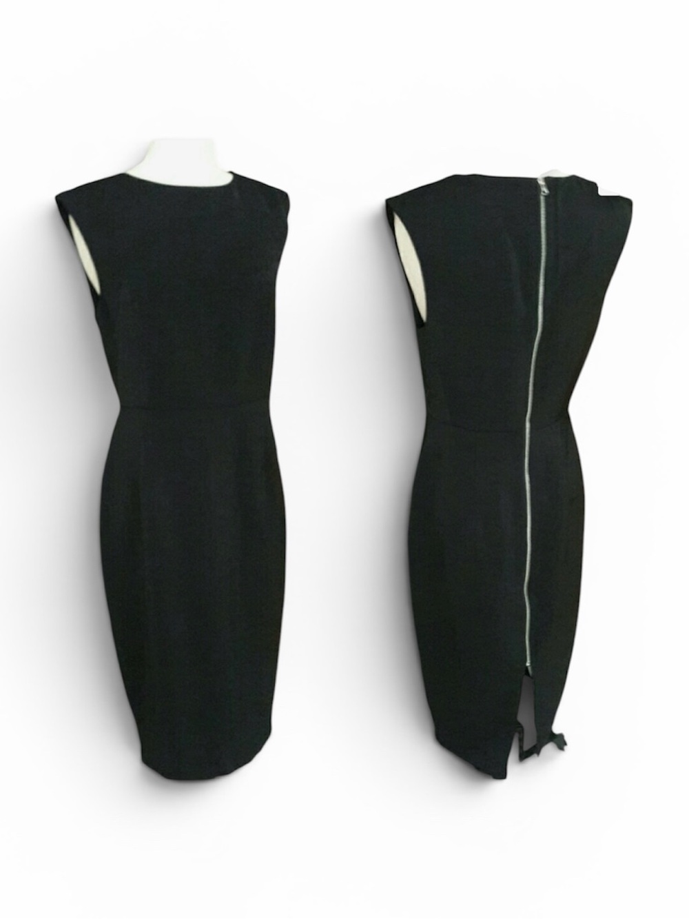 Express Black Midi Sheath Dress with Back Zipper Size O